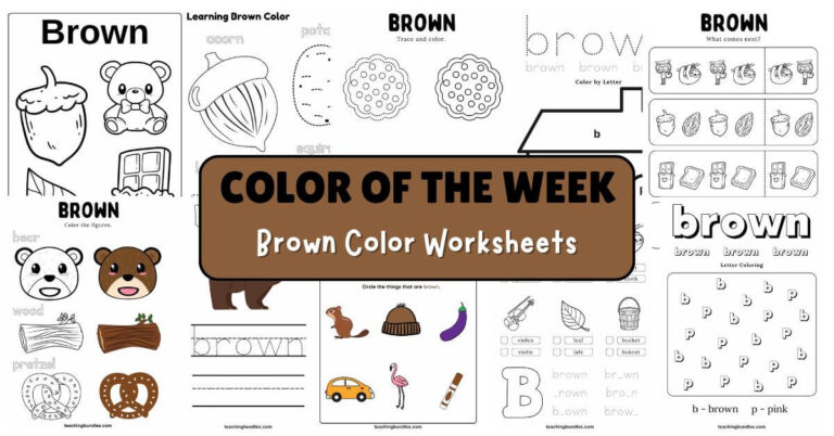 Free Brown Color Worksheets