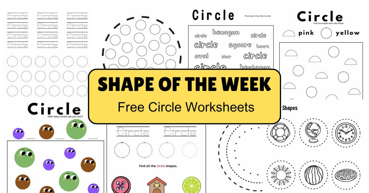 Circle Worksheets for Children