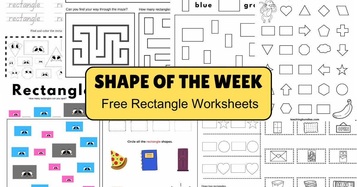 Rectangle Worksheets for Children