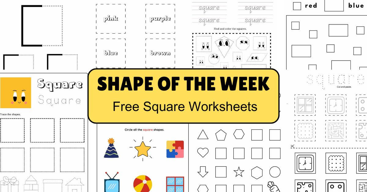 Square Worksheets for Children