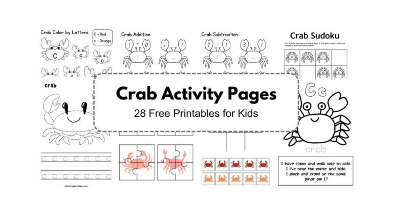 Crab Printable Activities