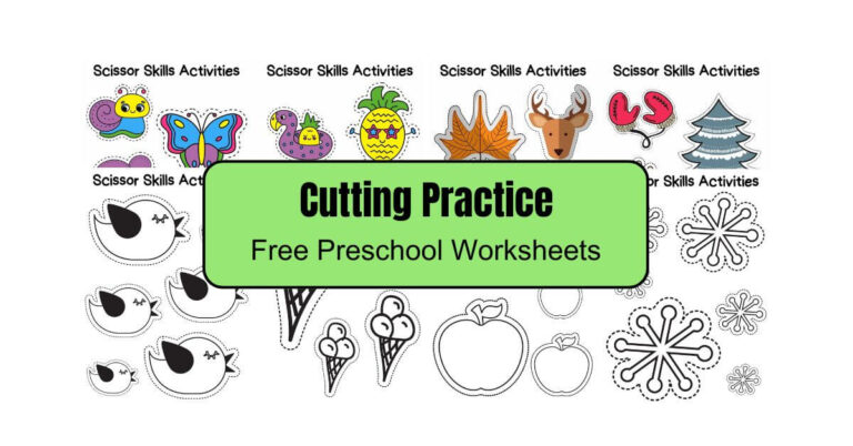 Cutting Practice Worksheets Free Printable