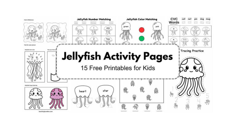 Jellyfish Printable Activity Bundle