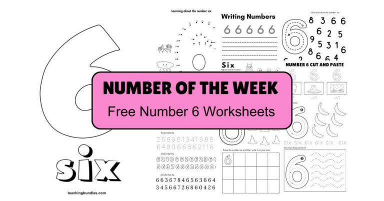 Number 6 Worksheets