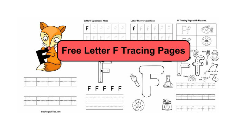 Letter F Tracing Worksheets