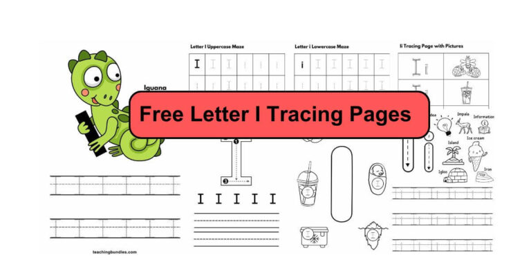 Letter I Tracing Bundle for Kids
