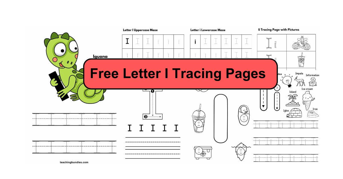 Letter I Tracing Bundle for Kids