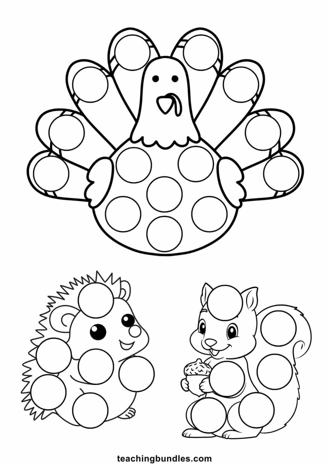 Fall Dot Marker Activities for Kids - Teachingbundles