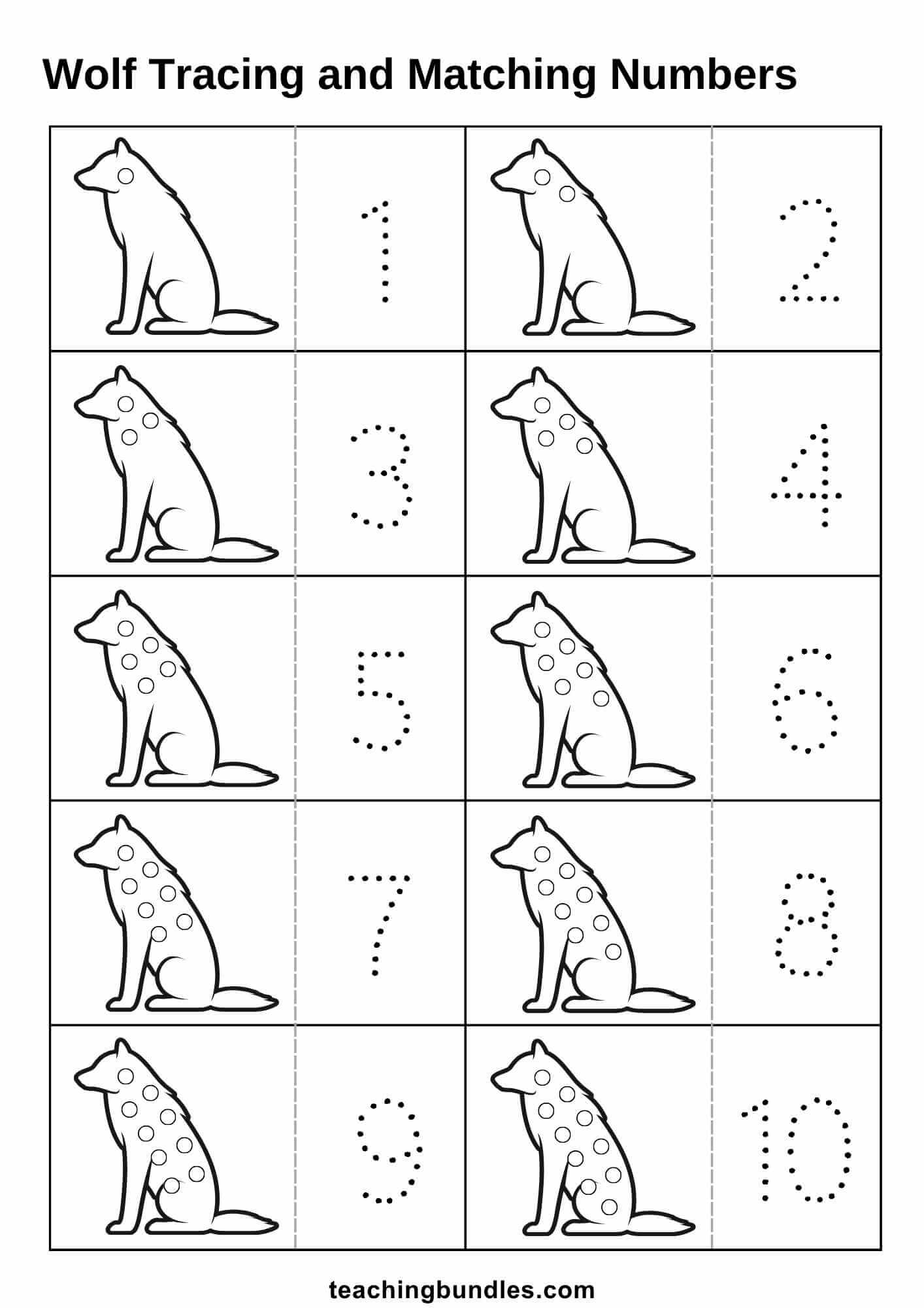 Wolf Activity Pages - Teachingbundles