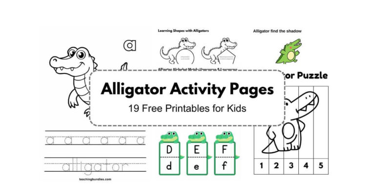 Alligator Activity Pages