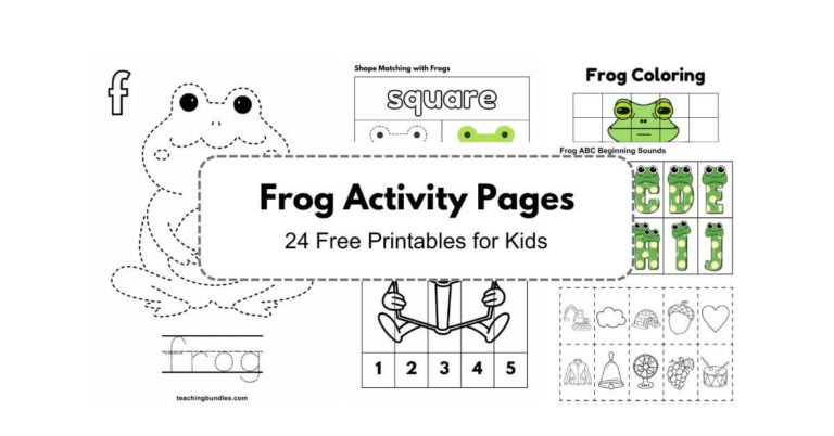 Frog Activity Pages