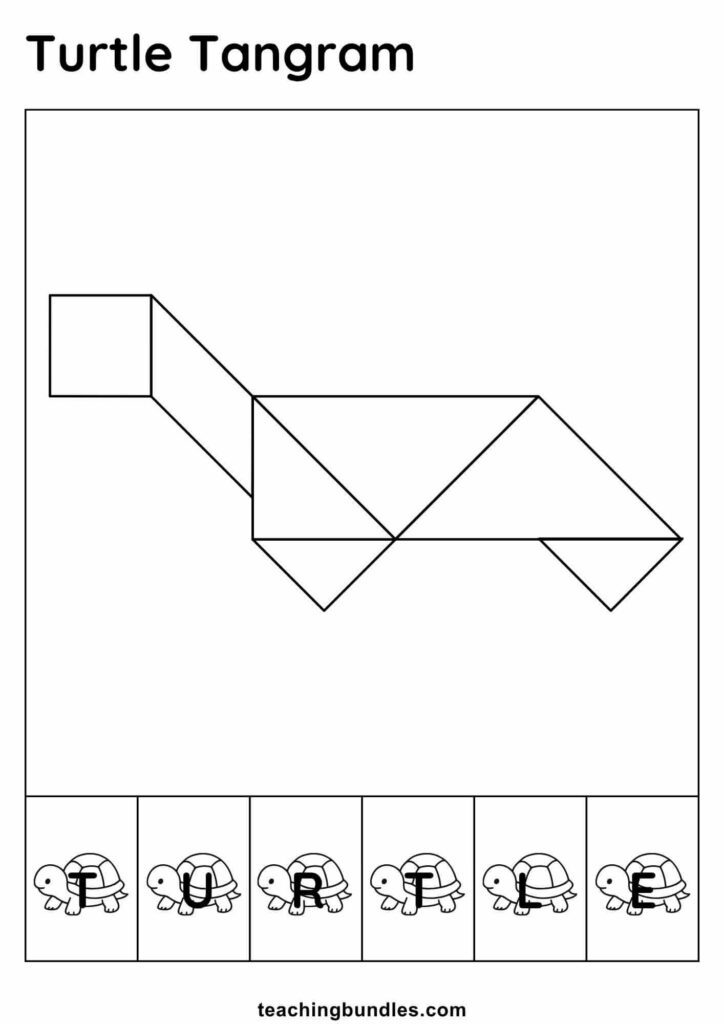 Tangram Puzzle Templates - Teachingbundles