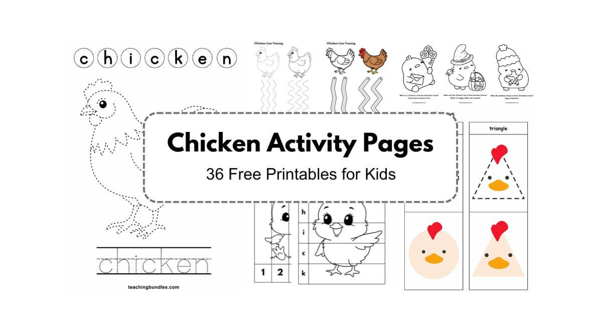 Chicken‑Themed Early Learning Worksheets