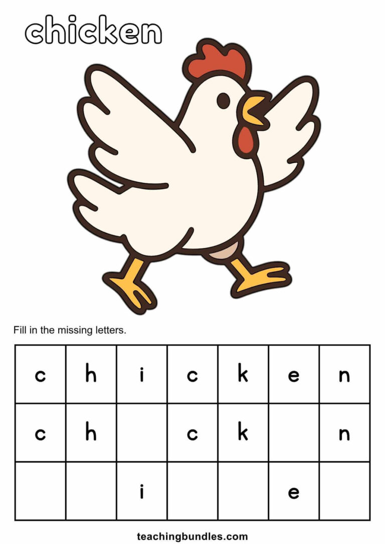 Chicken Activity Pages - Teachingbundles