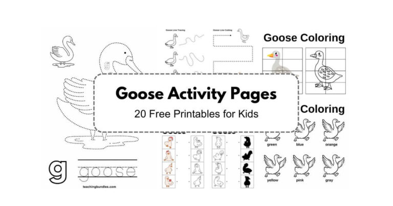 Goose printable activities for kids