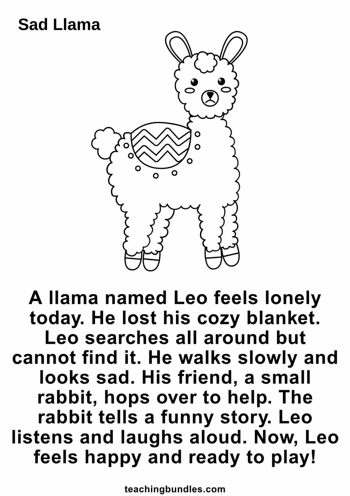 Llama reading passage 