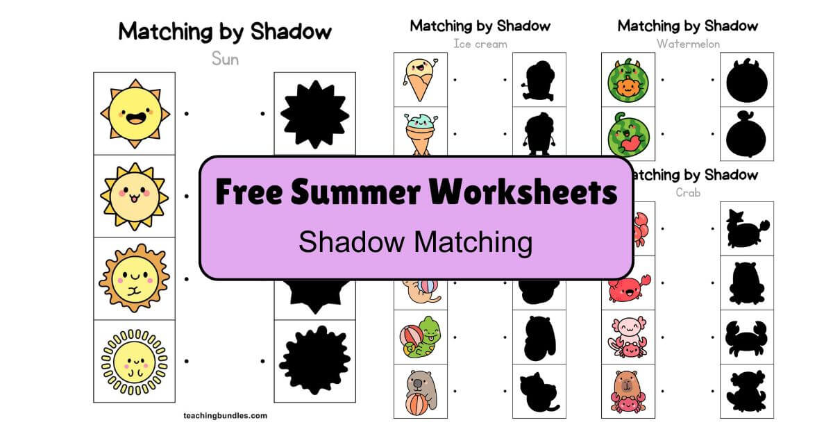 Summer Shadow Match Learning Set
