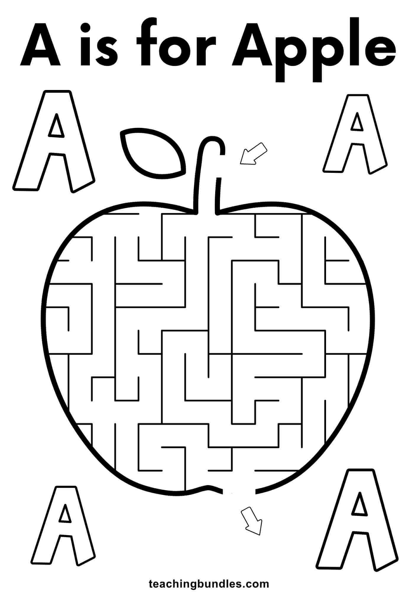 A is for Apple Maze