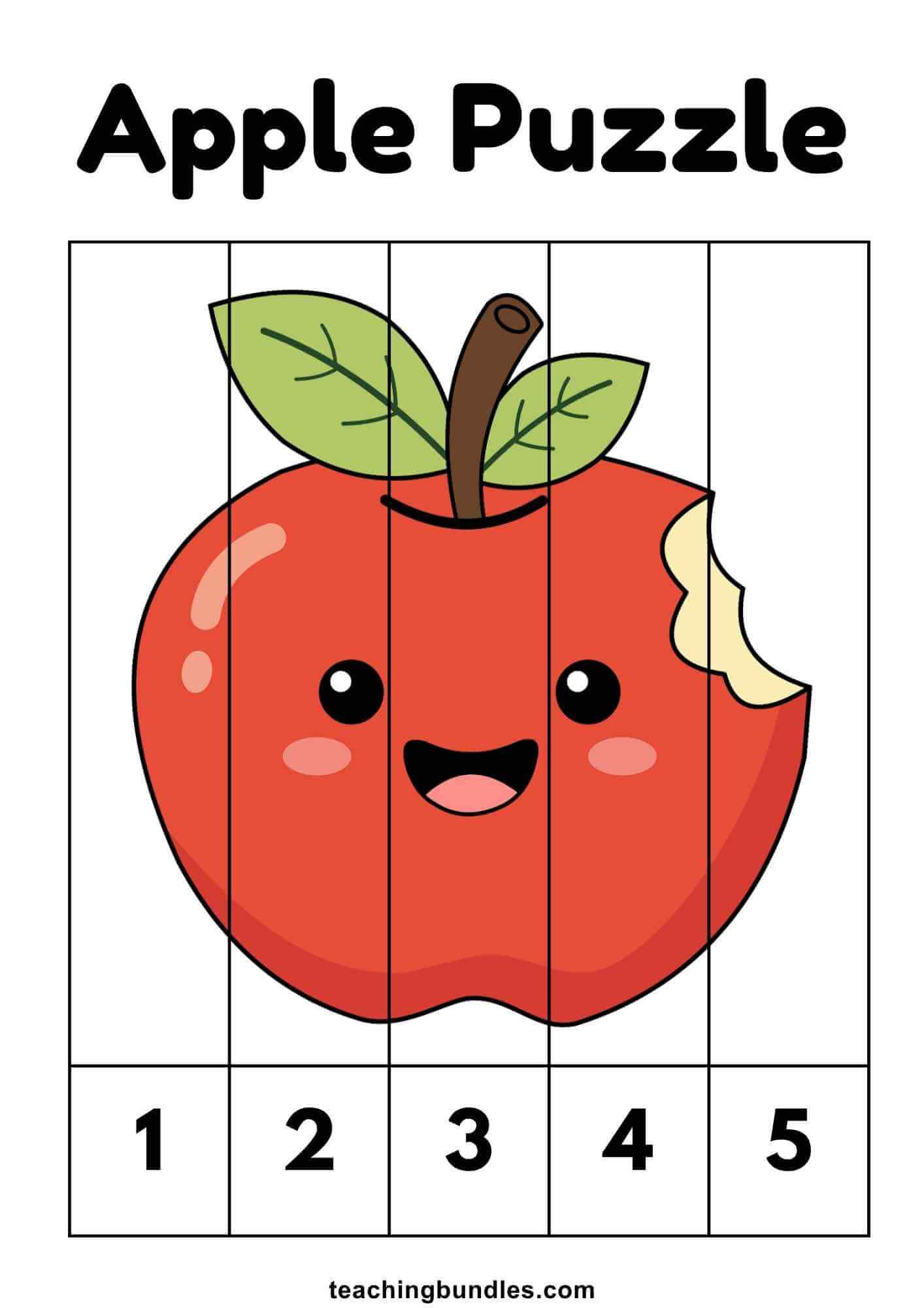 Apple Number Puzzle Game
