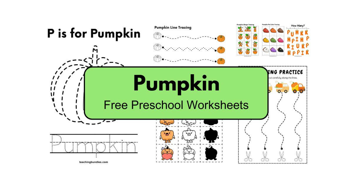 Pumpkin activity bundle combining literacy and math skills.