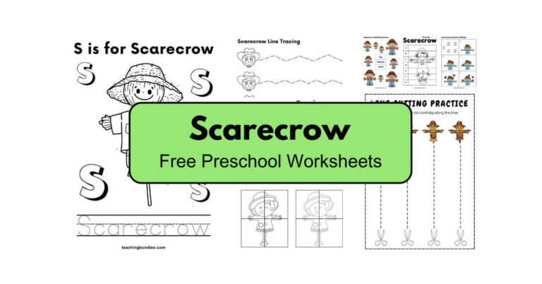 Scarecrow Mini Activity Bundle for Preschool