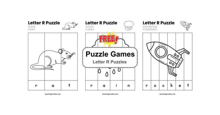 Letter R Puzzle Activities that Strengthen Early Literacy