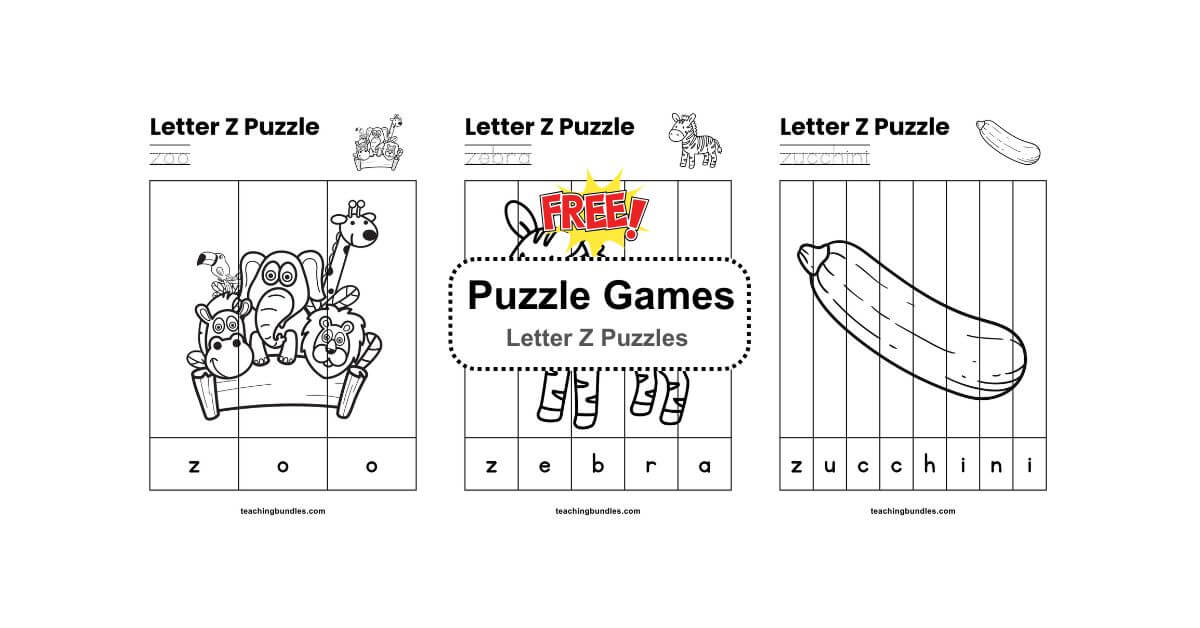 Free Alphabet Z Word Puzzle Games