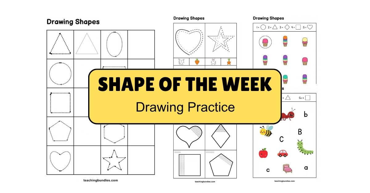 Drawing basic shapes like circles and squares to build early motor skills.
