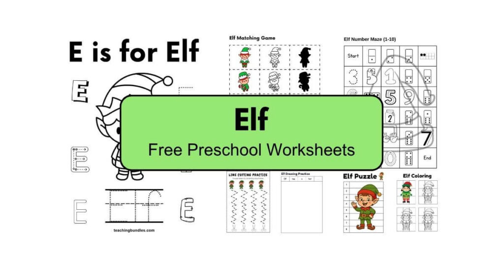 Free elf activities and worksheets