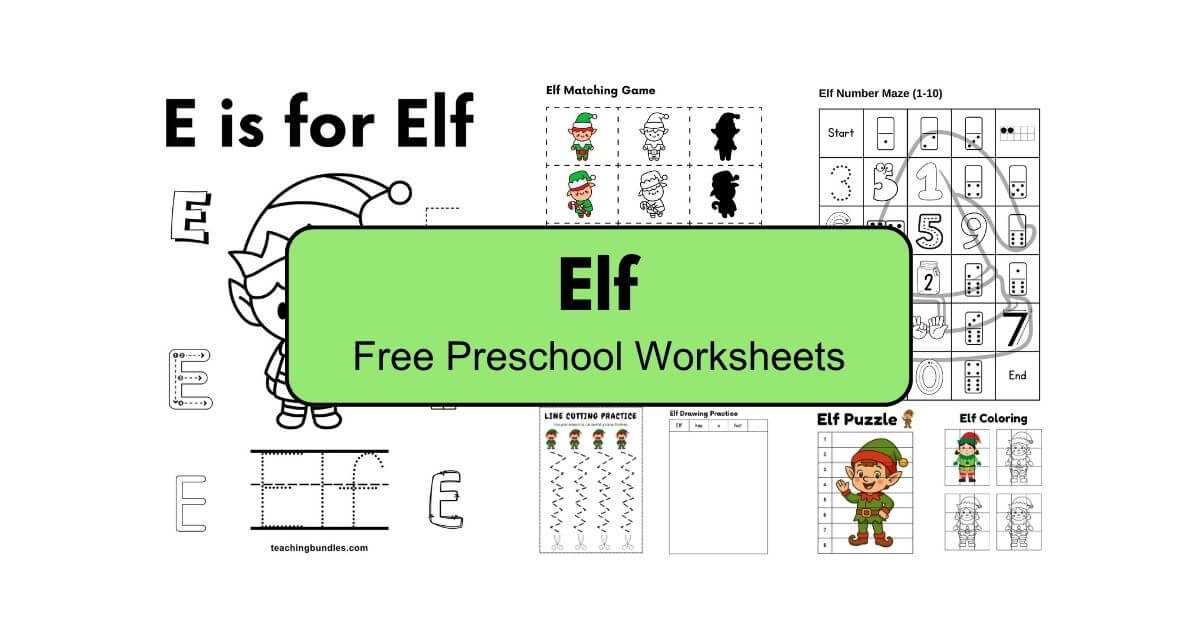 Free elf activities and worksheets